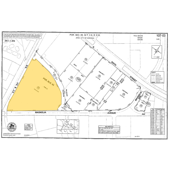 1375 Magnolia Ave, Corona, CA à vendre - Plan cadastral - Image 3 de 4