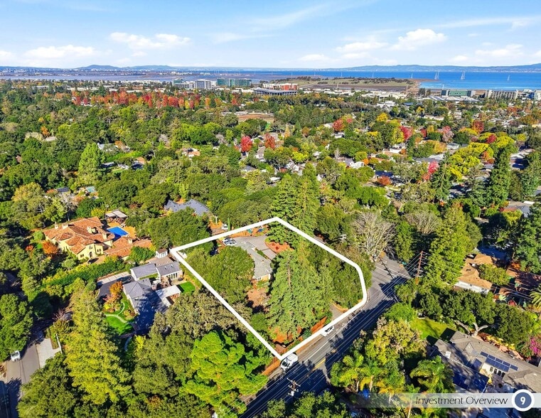 999 Ringwood Ave, Atherton, CA for sale - Aerial - Image 2 of 4
