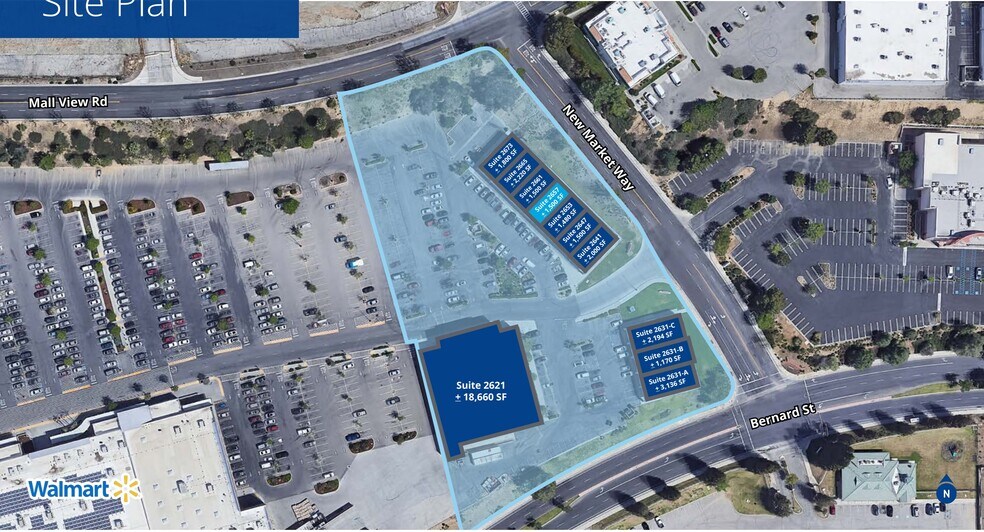 2611-2675 Fashion Pl, Bakersfield, CA à louer - Plan de site - Image 3 de 3