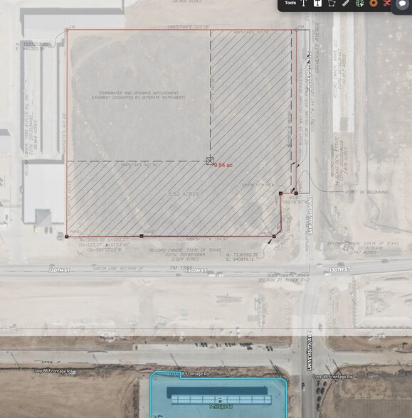 Loop 88 and University Ave ave, Lubbock, TX à vendre - Plan cadastral - Image 2 de 5