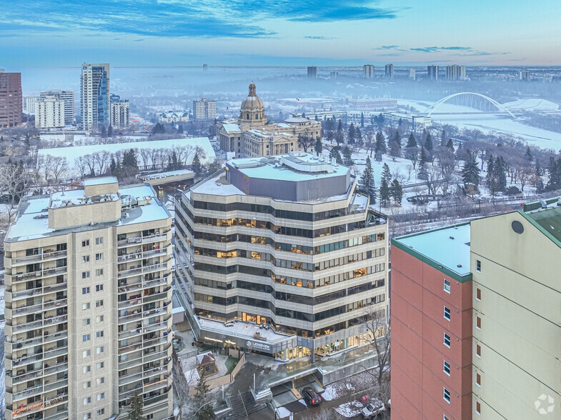 9707 110th St NW, Edmonton, AB for lease - Aerial - Image 3 of 4