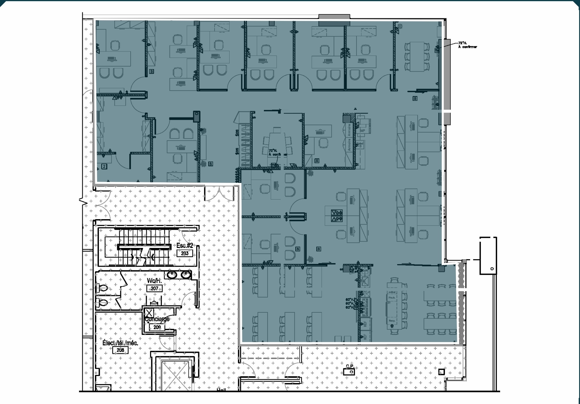 1950 Rue Maurice-Gauvin, Laval, QC à louer Plan d’étage- Image 1 de 2