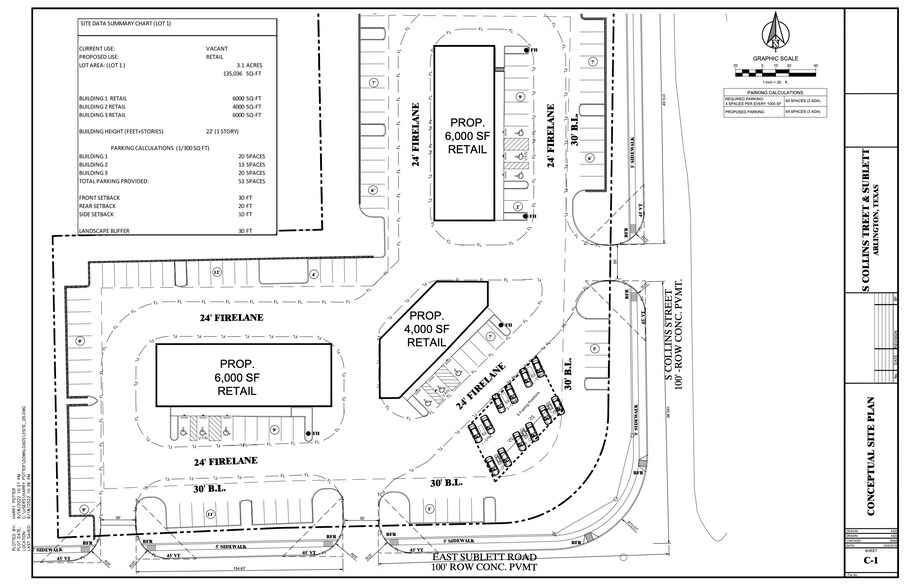 6050 S Collins St, Arlington, TX for sale - Site Plan - Image 2 of 5