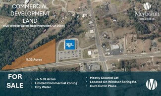 Plus de détails pour 4925 Windsoar Spring Rd, Hephzibah, GA - Terrain à vendre