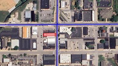 106 S Anderson St, Elwood, IN - Aérien  Vue de la carte