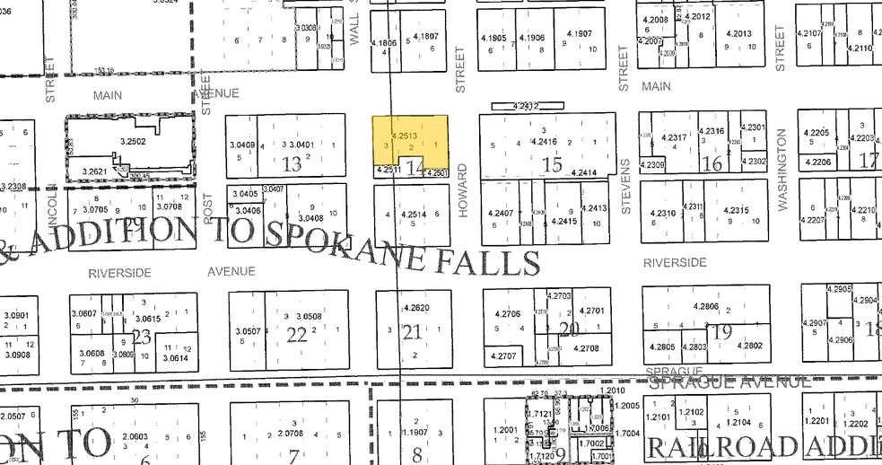 601 W Main Ave, Spokane, WA à vendre - Plan cadastral - Image 2 de 14