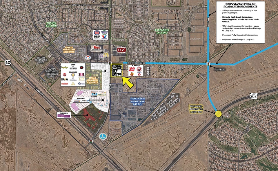163rd Ave, Surprise, AZ for lease - Aerial - Image 3 of 3