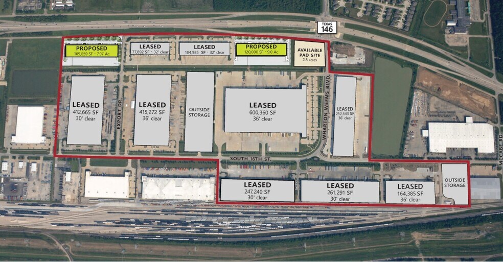 Highway 146 at Wharton Weems Blvd S, La Porte, TX for lease - Building Photo - Image 1 of 2
