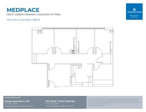 1315 St Joseph Pky, Houston, TX for lease Floor Plan- Image 1 of 3