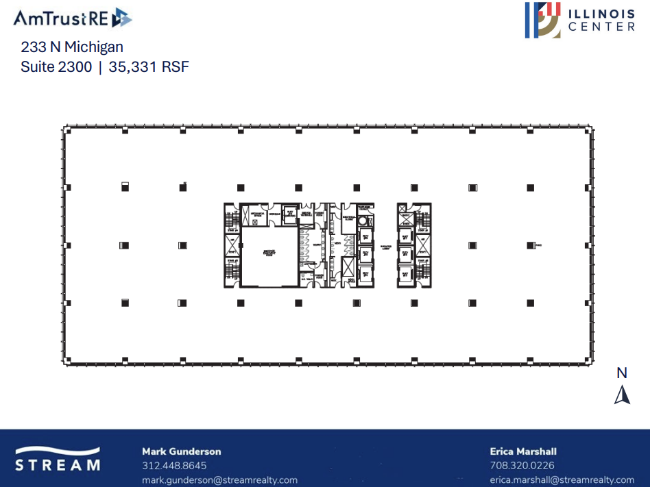 233 N Michigan Ave, Chicago, IL à louer Plan d  tage- Image 1 de 1