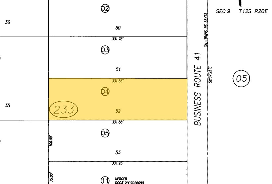 10710 Highway 41, Madera, CA à vendre - Plan cadastral - Image 1 de 1