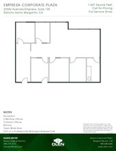 22342 Avenida Empresa, Rancho Santa Margarita, CA for lease Floor Plan- Image 1 of 1