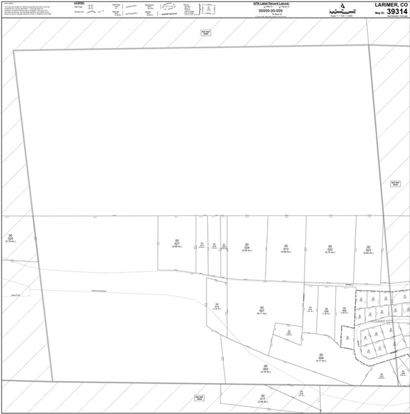 33021 Poudre Canyon Rd, Bellvue, CO à vendre - Plan cadastral - Image 1 de 1