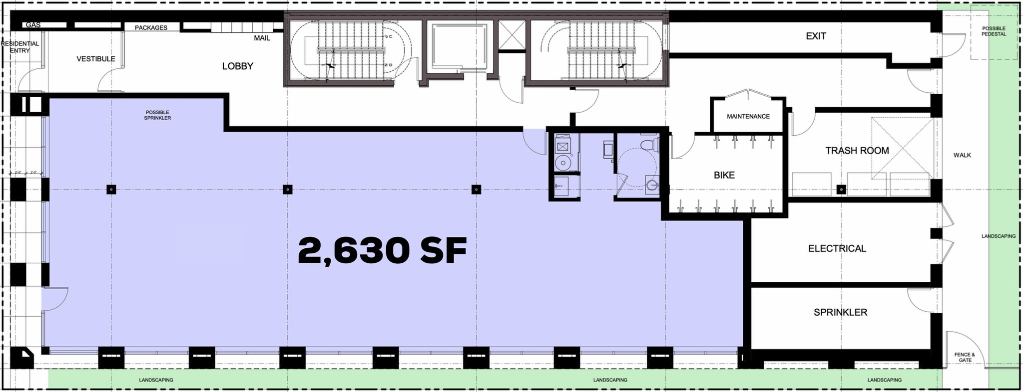 2501 N Clark St, Chicago, IL for lease Floor Plan- Image 1 of 2