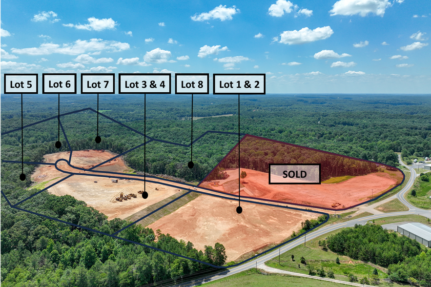 283 Red Oaks Flats Loop, Dahlonega, GA for sale - Aerial - Image 2 of 5