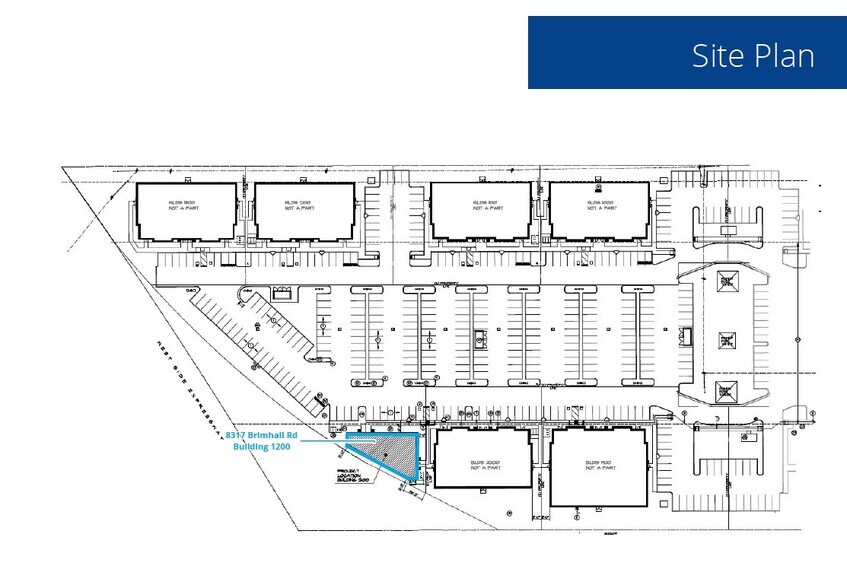 8317 Brimhall Rd, Bakersfield, CA à louer - Plan de site - Image 2 de 3