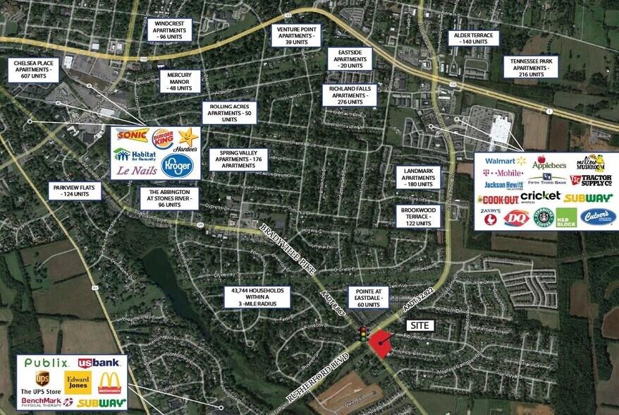 Terrain dans Murfreesboro, TN à louer - Photo du bâtiment - Image 2 de 2