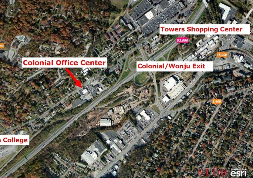 2728 Colonial Ave SW, Roanoke, VA for lease - Aerial - Image 3 of 6