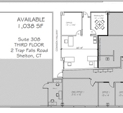 2 Trap Falls Rd, Shelton, CT à louer Plan d’étage- Image 1 de 1