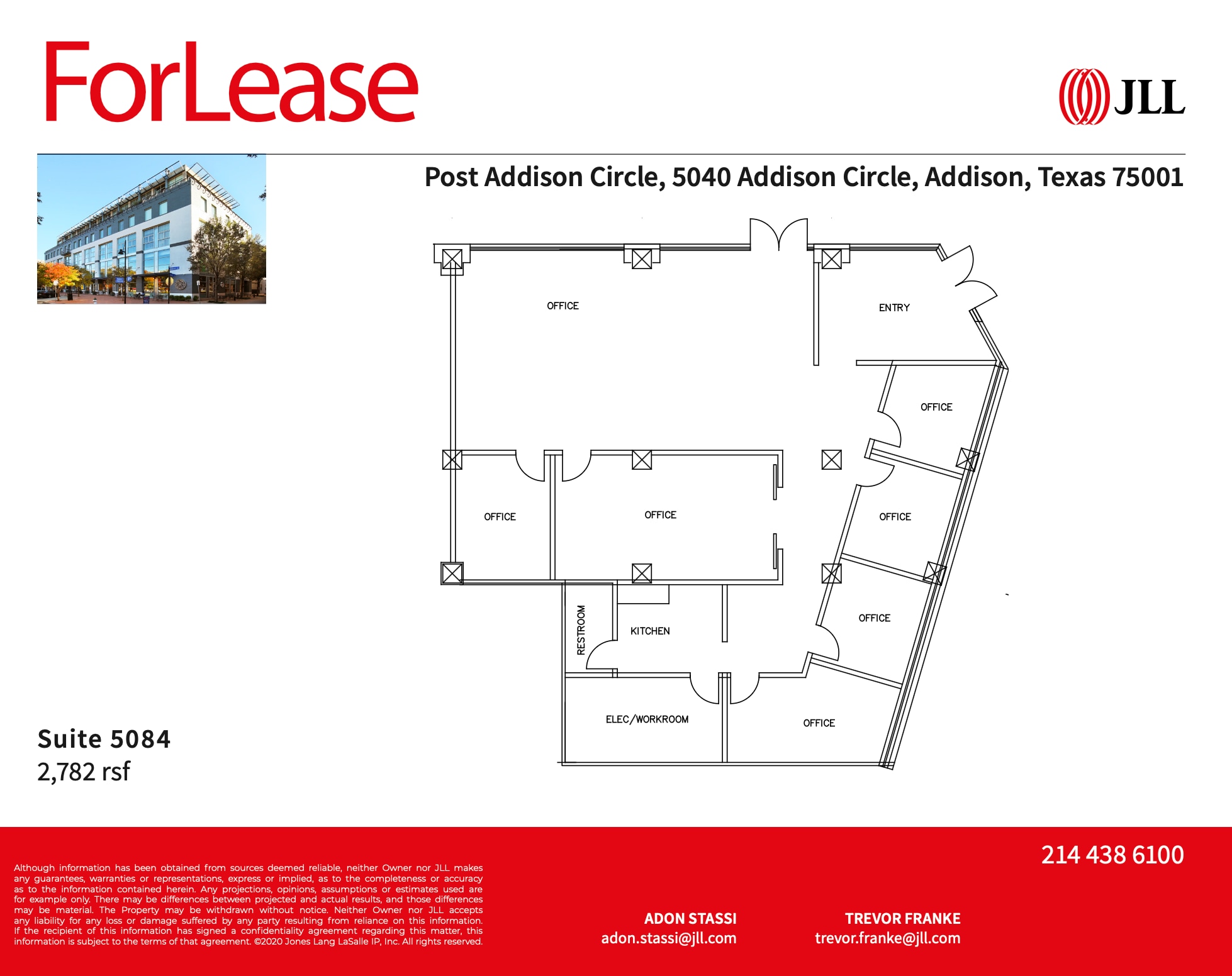 5040 Addison Cir, Addison, TX à louer Plan d’étage- Image 1 de 1