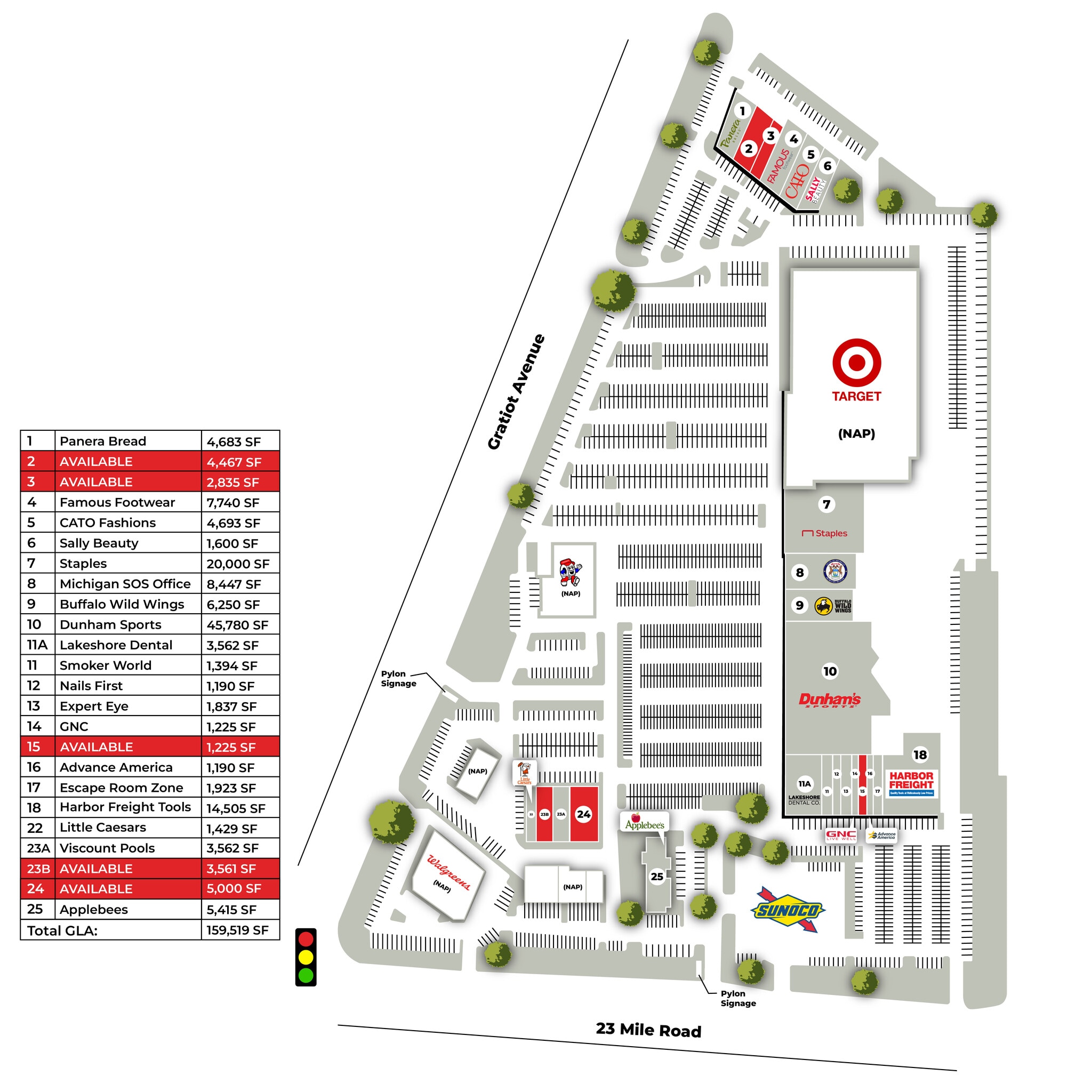 51328-51550 Gratiot Ave, Chesterfield, MI for lease Site Plan- Image 1 of 1