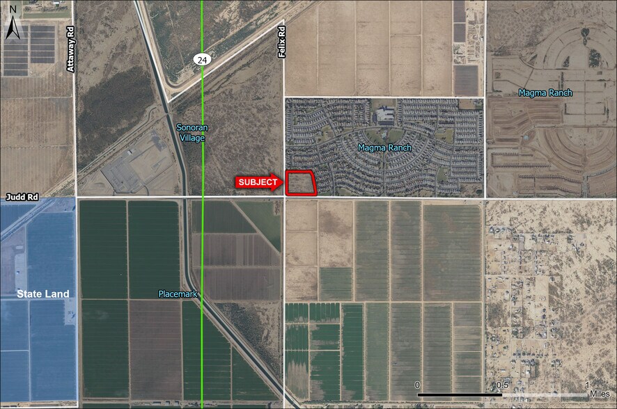 NE Judd Rd & Felix Rd, Florence, AZ à vendre - Aérien - Image 2 de 3