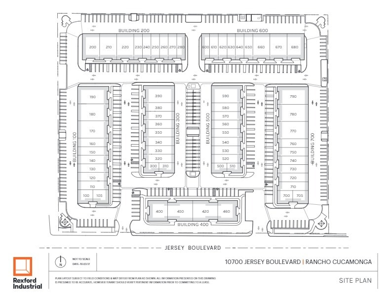 10700 Jersey Blvd, Rancho Cucamonga, CA for lease Site Plan- Image 1 of 18
