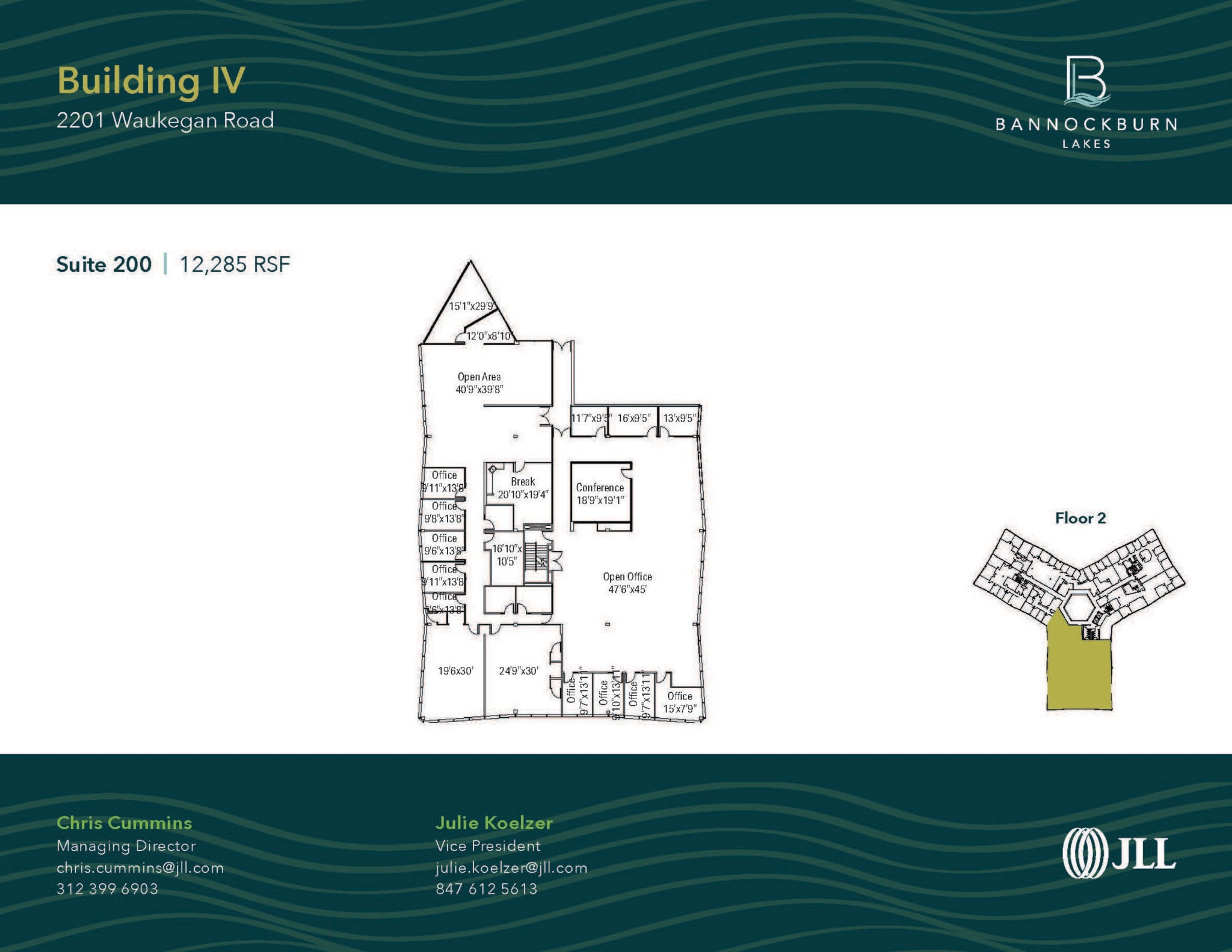 2333 Waukegan Rd, Bannockburn, IL for lease Floor Plan- Image 1 of 1