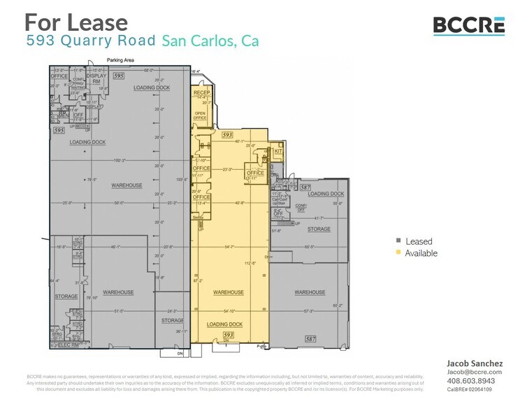 593 Quarry Rd, San Carlos, CA à louer - Plan d’étage - Image 2 de 7