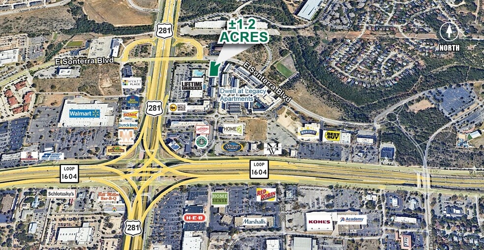 E Sonterra Blvd & Hwy 281, San Antonio, TX for sale - Building Photo - Image 1 of 2