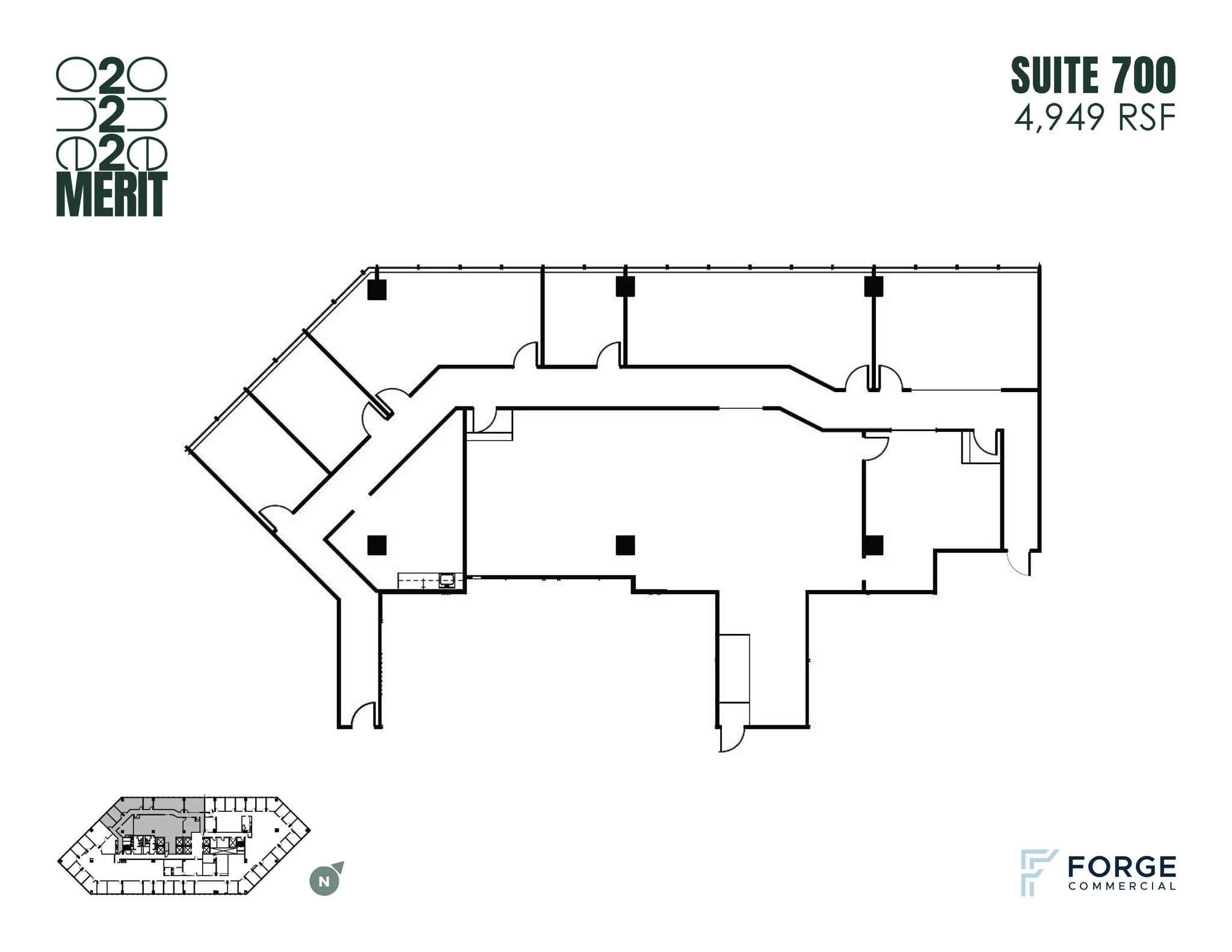 12221 Merit Dr, Dallas, TX à louer Plan d’étage- Image 1 de 1