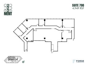 12221 Merit Dr, Dallas, TX à louer Plan d’étage- Image 1 de 1
