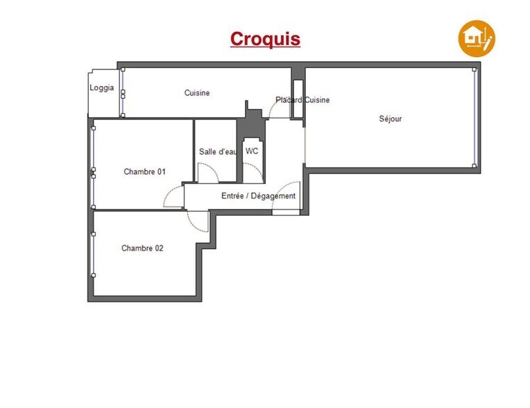 Bureau dans Boulogne-Billancourt à vendre - Plan d’étage - Image 2 de 4