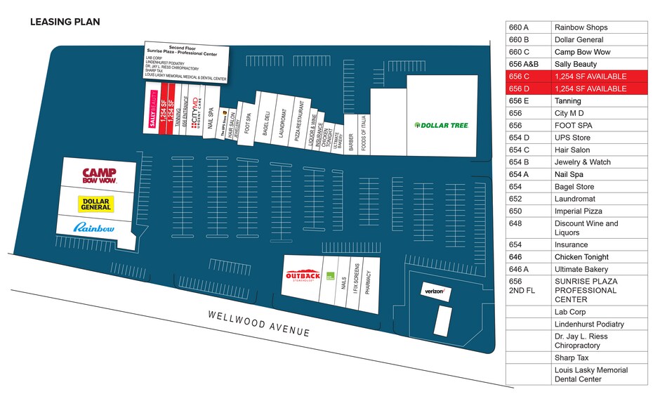 646-656 N Wellwood Ave, Lindenhurst, NY à louer - Photo du bâtiment - Image 3 de 6