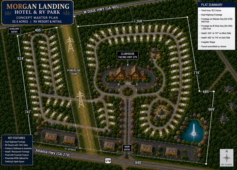 Atlanta Hwy Assemblage portefeuille de 2 propriétés à vendre sur LoopNet.ca - Plan de site - Image 2 de 3