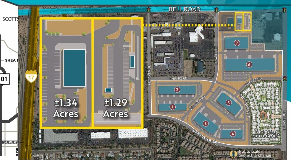 SWC W Bell Rd & N 19th Ave, Phoenix, AZ à vendre - Plan de site - Image 2 de 2