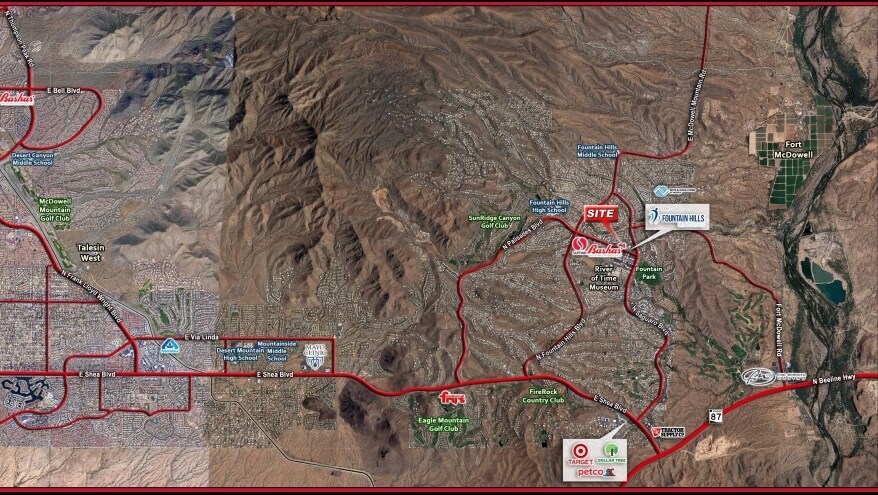 NEC of La Montana Dr & Palisades Blvd, Fountain Hills, AZ à louer - Aérien - Image 3 de 5