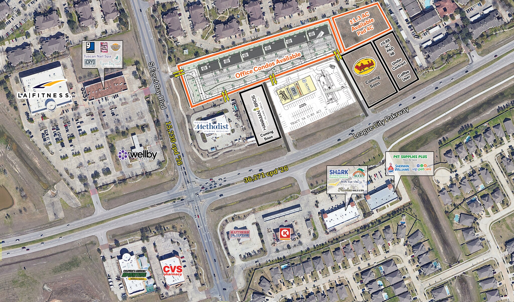 NEC Egret Bay Blvd & League City Parkway, League City, TX à vendre Photo principale- Image 1 de 2