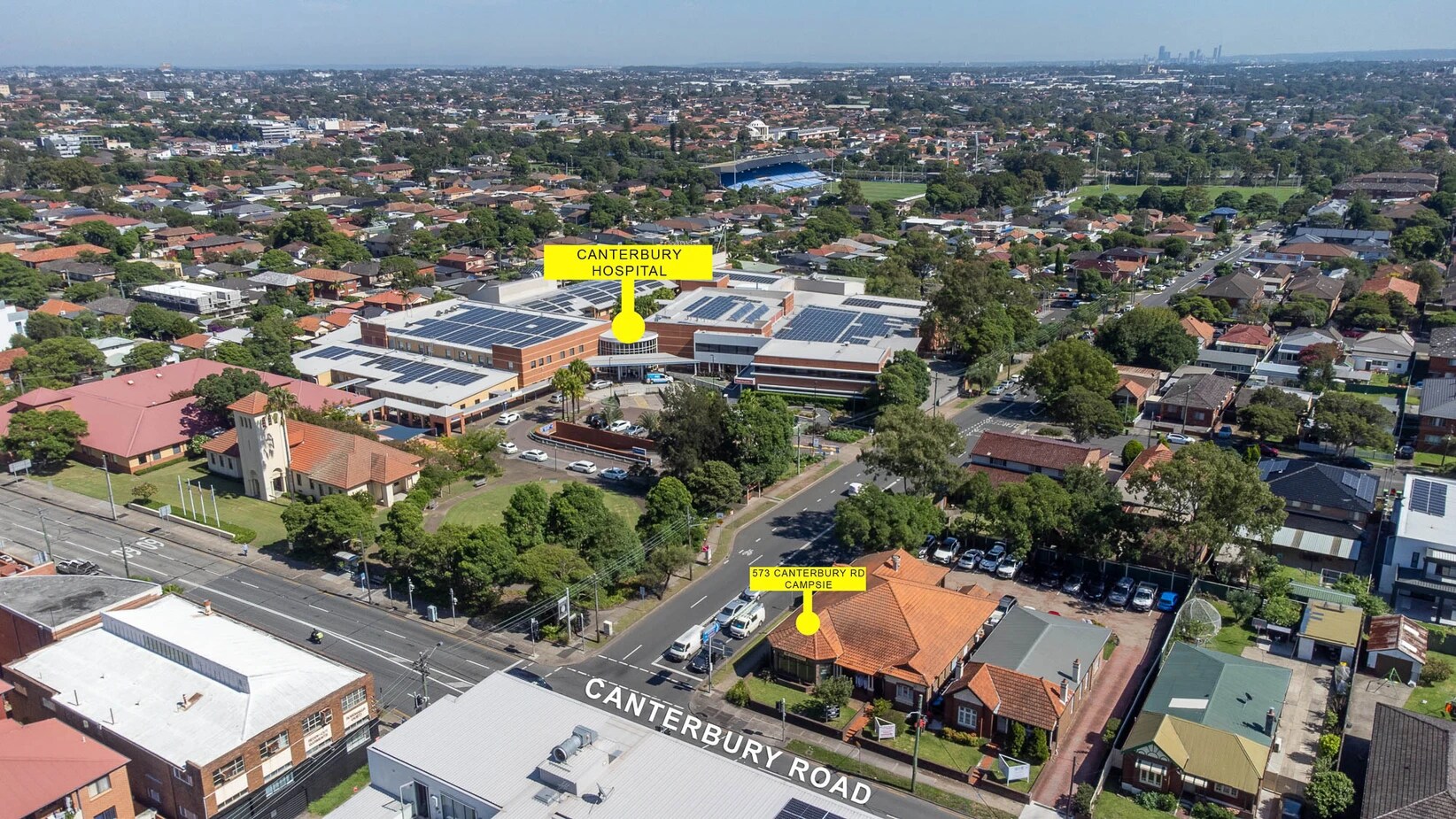 571-573 Canterbury Rd, Campsie for lease Aerial- Image 1 of 7