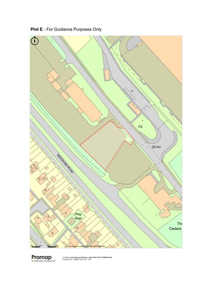 93 Needham Rd, Stowmarket à vendre - Plan de site - Image 2 de 2