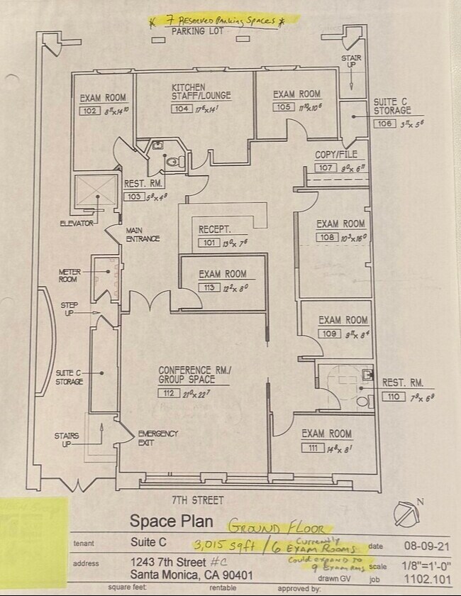 1243 7th St, Santa Monica, CA for lease Site Plan- Image 1 of 14
