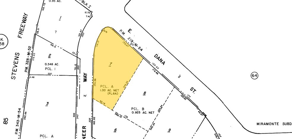 145 E Dana St, Mountain View, CA à louer - Plan cadastral - Image 2 de 3