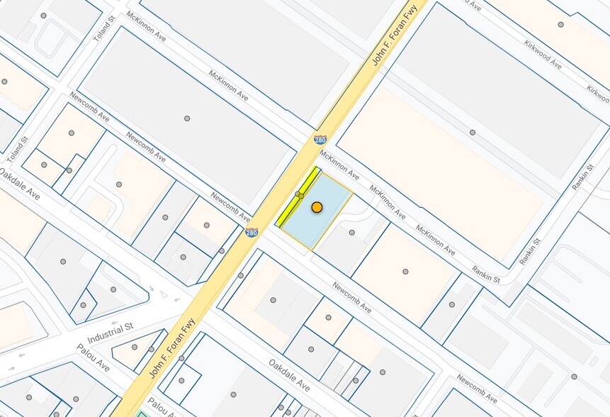2070 Newcomb Ave, San Francisco, CA à louer - Plan cadastral - Image 2 de 7