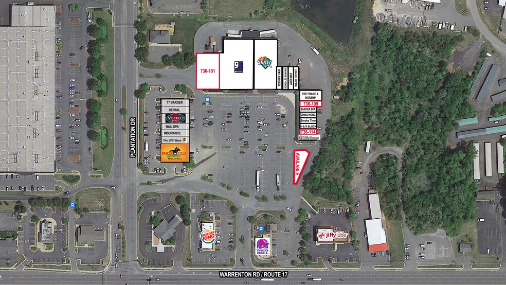 736 Warrenton Rd, Fredericksburg, VA for lease - Site Plan - Image 2 of 2