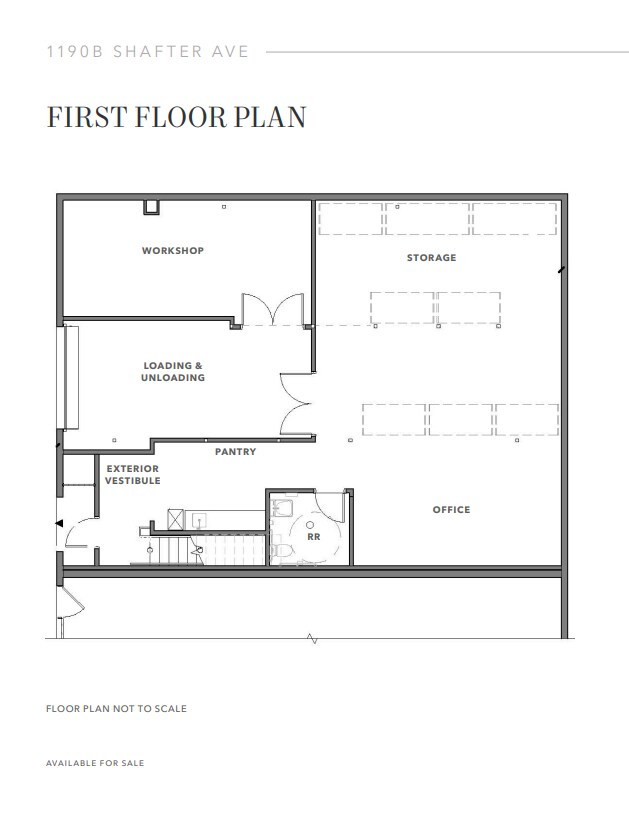 1190B Shafter Ave, San Francisco, CA 94124 - Unit 1 - - Floor Plan - Image 1 of 2