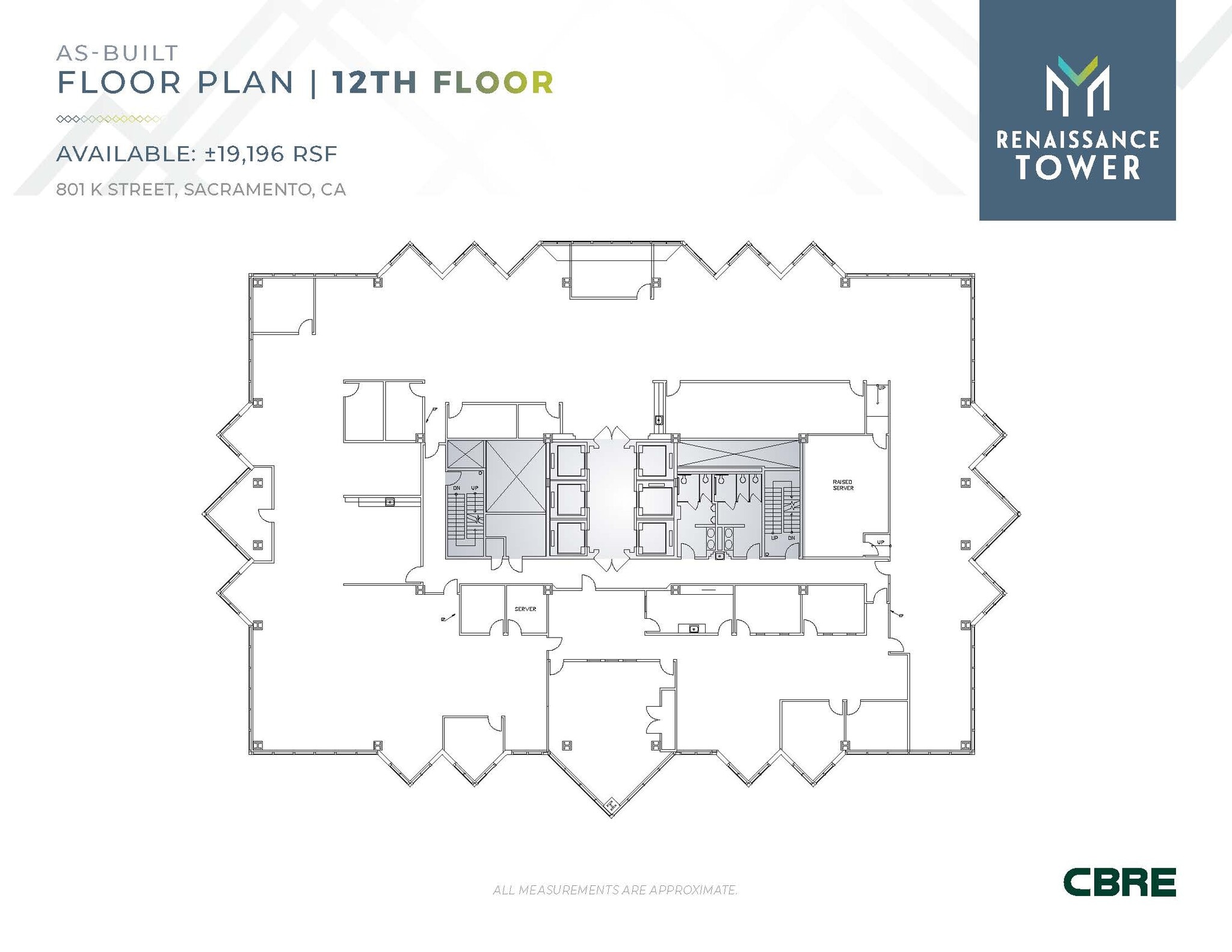 801 K St, Sacramento, CA à louer Plan d’étage- Image 1 de 1