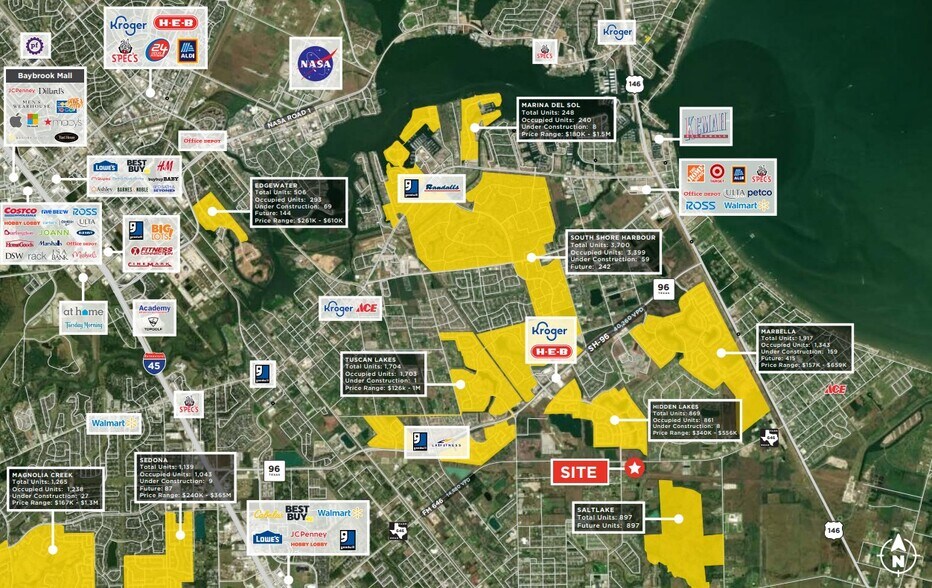 FM 646, League City, TX à vendre - Aérien - Image 2 de 3