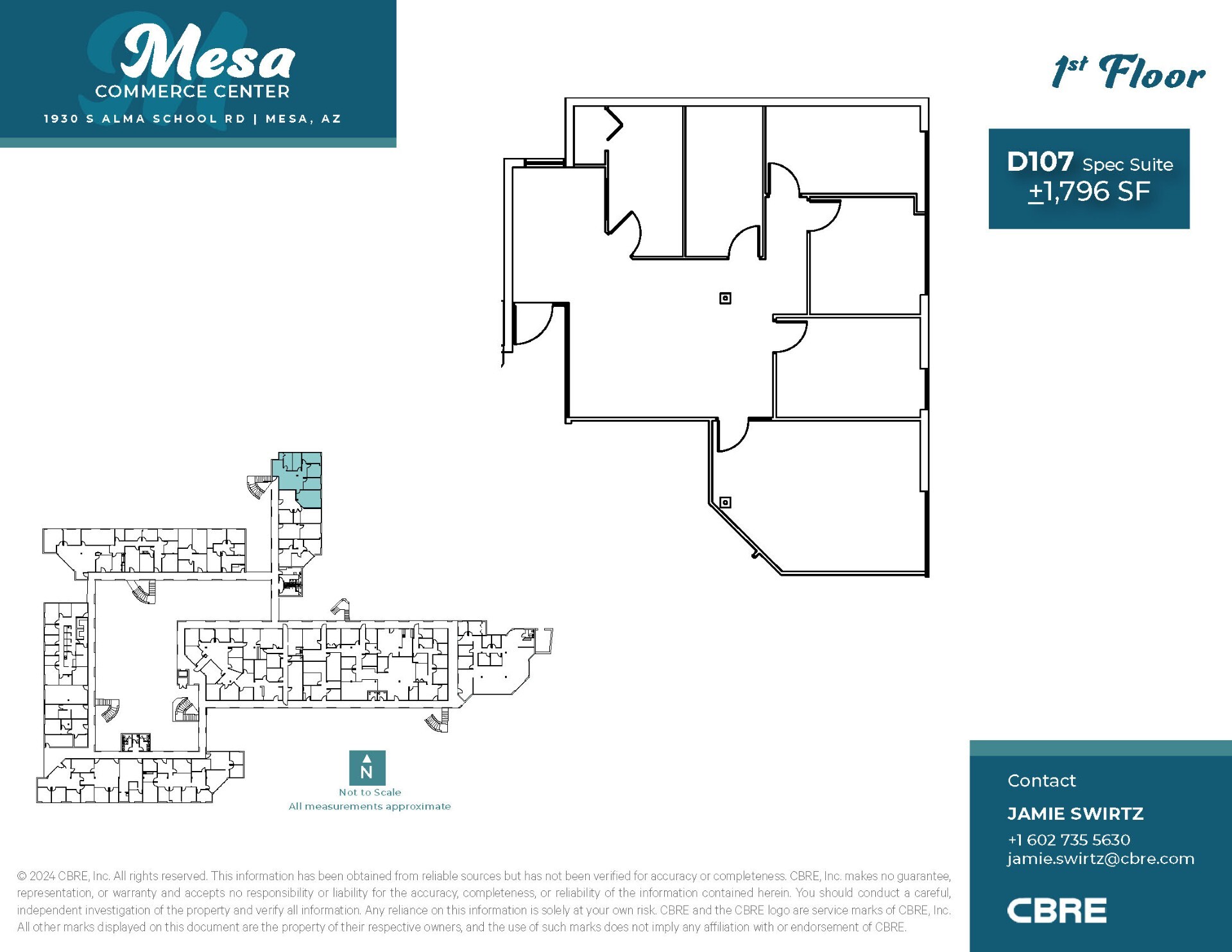 1930 S Alma School Rd, Mesa, AZ à louer Plan d  tage- Image 1 de 1