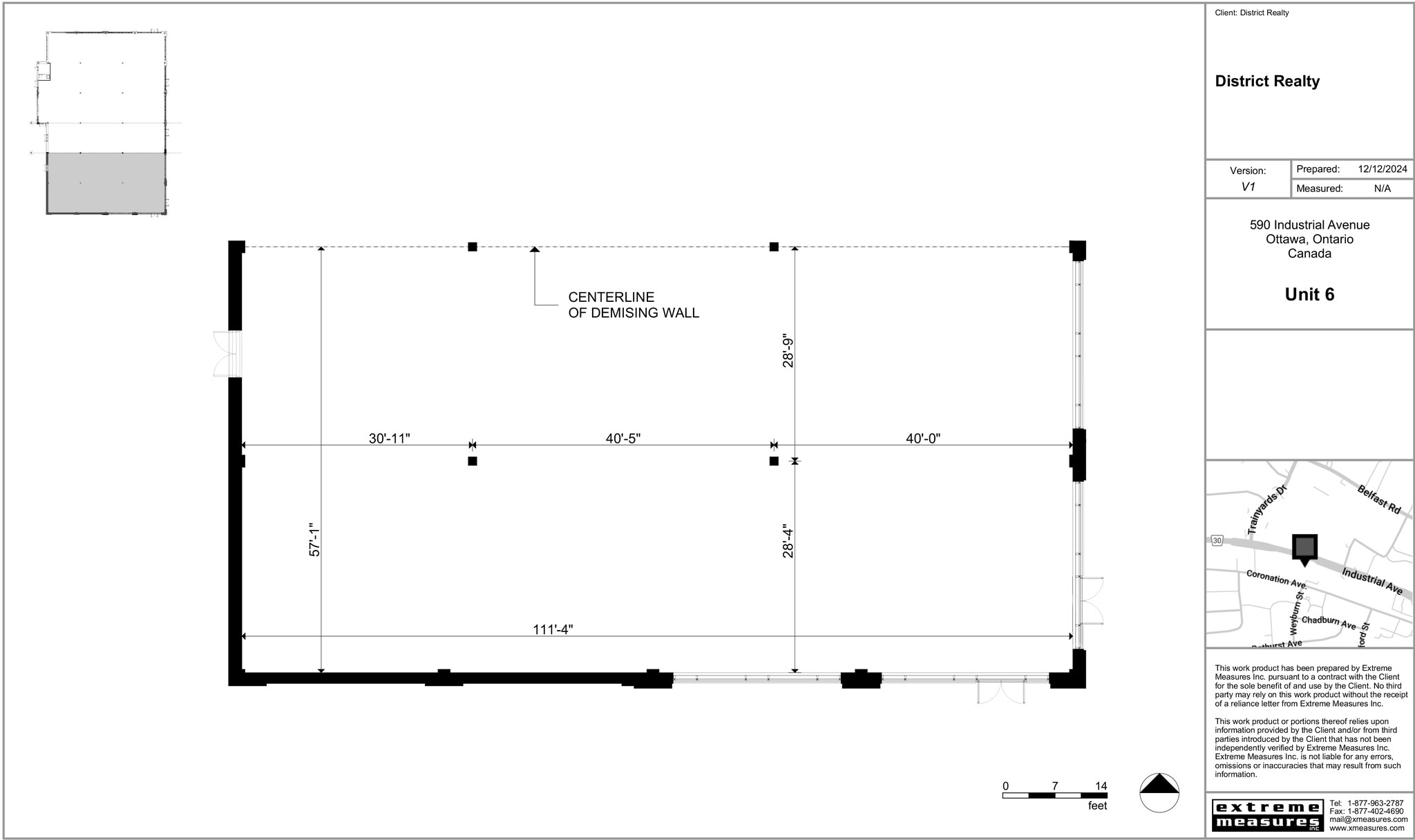 590-650 Industrial Ave, Ottawa, ON for lease Floor Plan- Image 1 of 13