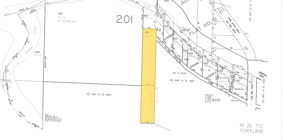 4441 NE Crystal Ln, Portland, OR à vendre - Plan cadastral - Image 2 de 3